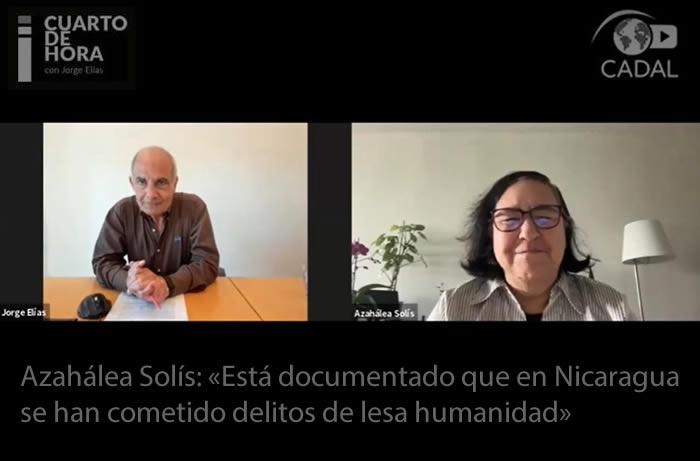 Azahálea Solís: «Está documentado que en Nicaragua se han cometido delitos de lesa humanidad»